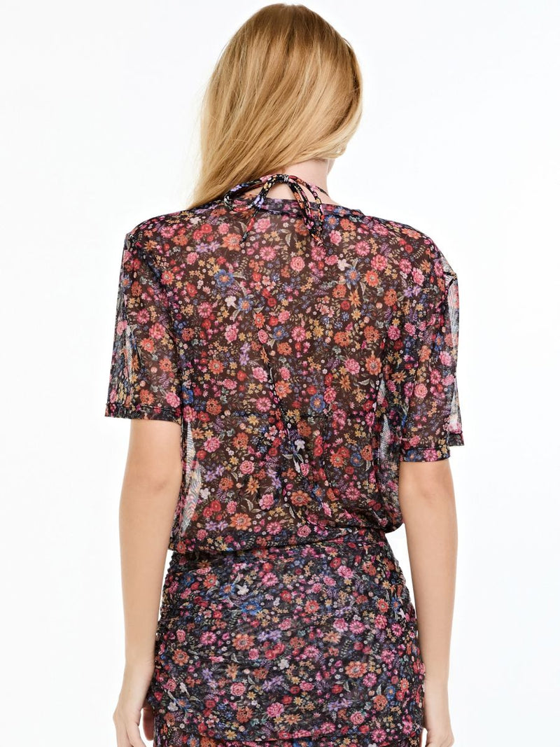 camiseta tule alicia floral color BL23 triya