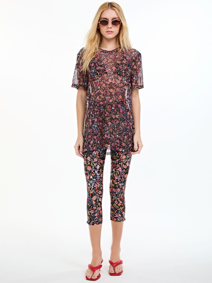 camiseta tule alicia floral color BL23 triya