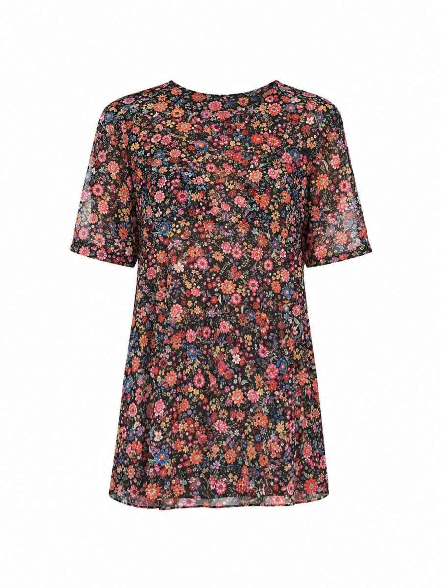 camiseta e calça floral color BL23 triya