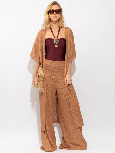 calça pantalona zizi trama gold R02 nidas