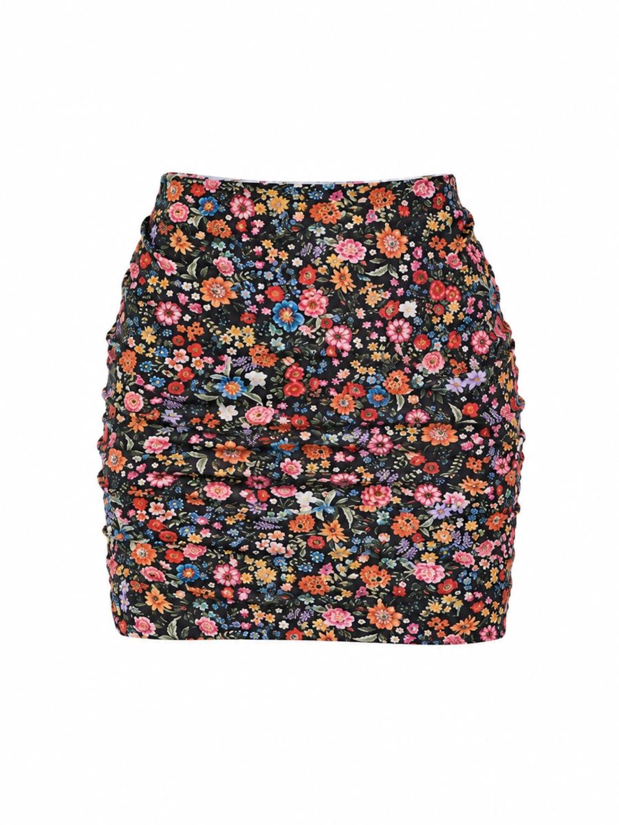 saia curta anne floral color SA19 triya