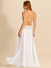 saia longa linho e renda off white évora 00719 la sirène