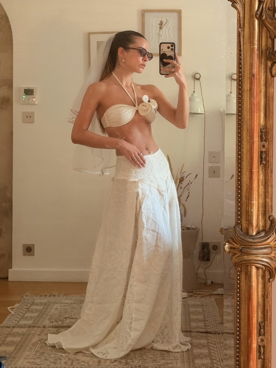 saia longa linho e renda off white évora 00719 la sirène