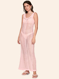 saída de praia tricot sunkiss rosa 8495414 lua luá
